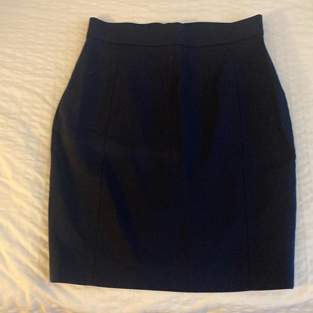 H&M dark blue pencil skirt